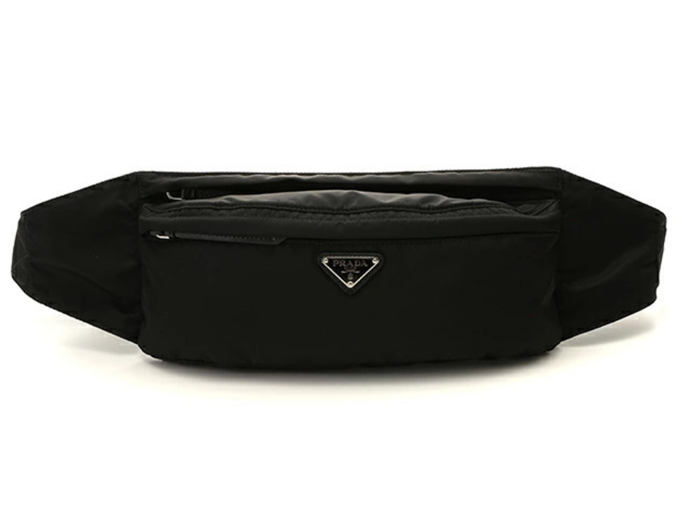Prada Waist Bum Body bag black Saffiano leather